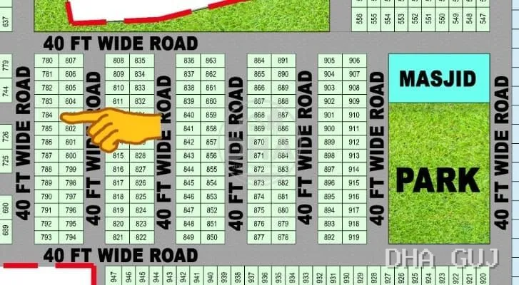 5 Marla Residential Plot Availble for Sale | DHA Gujranwala – Sector E-4, Plot No. 784 — photo 1